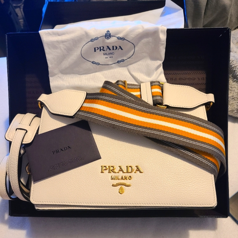 Prada leather shoulder bag